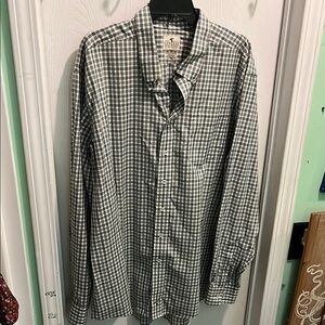Genteal Est 2015 classic cotton XXL Green Casual Button Down Shirt